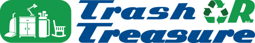 Trash or Treasure logo - the o in "or" is the chasing arrows